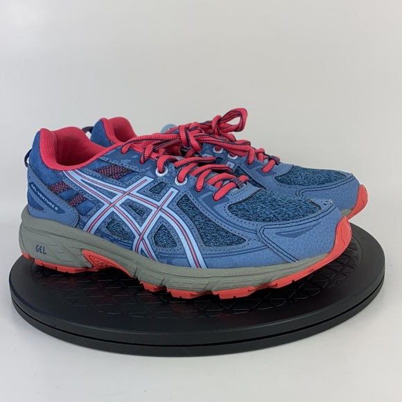 Asics Gel-Venture 6 Gray/Pink Trail Running Shoes 1014A077 Women's Size 7.5 (6Y) - Picture 3 of 11